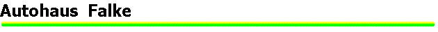 Autohaus  Falke